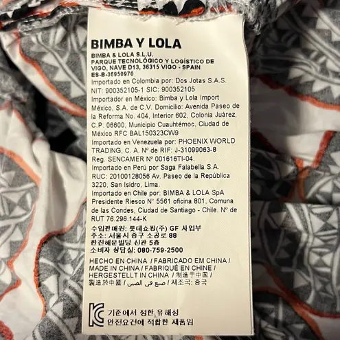 Bimba Y Lola Ruffle Top Size Small White