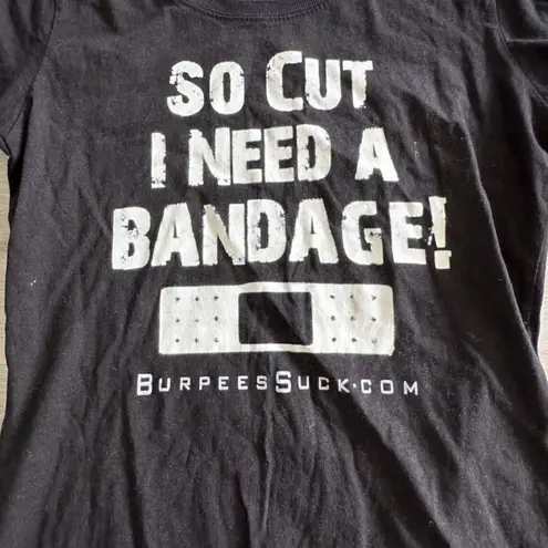 Boxer Craft “So Cut I Need A Bandage” fitted tee Black L EUC