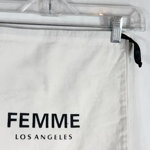 Authentic Femme Los Angeles Dust Bag Drawstring White 12x11 Solid 442