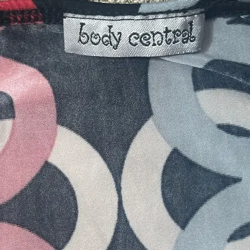 Body Central Y2K Geometric Halter Dress