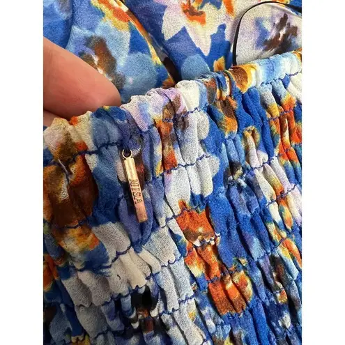 MISA Los Angeles Blue Pansy Selmin Top Sz. S