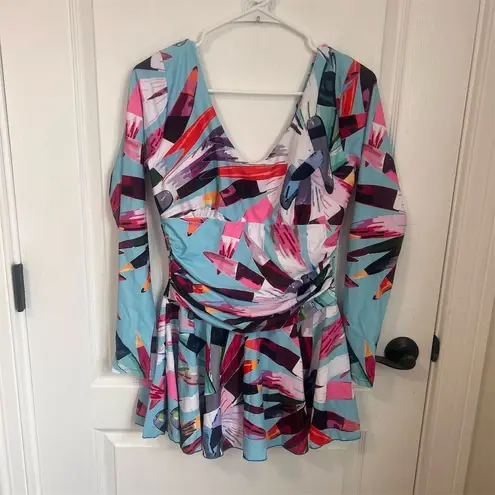 Women's Multicolor Abstract Print One