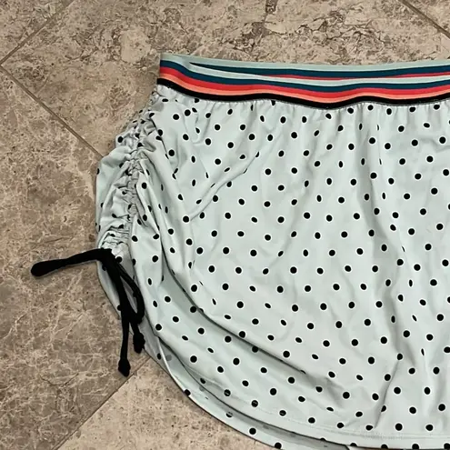 Cacique Swim Polka Dot Ruched Side Adjustable Swim Skirt Size 22 NWT