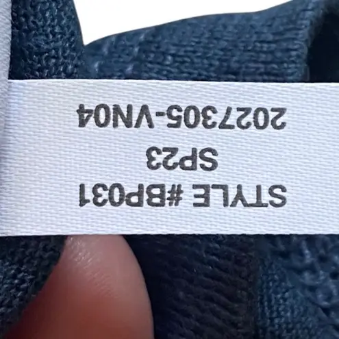 J.Crew  Boxy roll cuff linen Short Sleeve T-Shirt Size Small Navy blue - Image 4