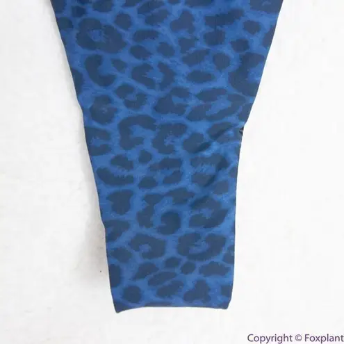 NEW Acacia‎ Mateo bikini bottom leopard animal print blue Amur, L Blue Size L
