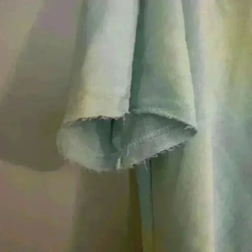 Princess Polly  Green Blue Tie Dye Boxy Tee sz:4. Pastel green blue tie dye tee.