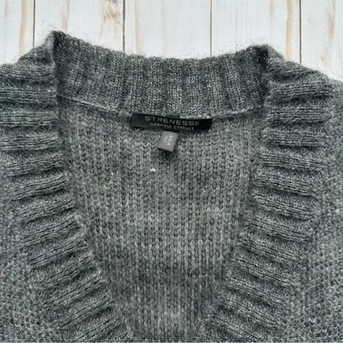 Strenesse Gabriele Strehle Virgin Wool Mohair Blend Sleeveless Gray Dress Size 2