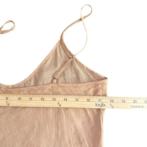 Natalie Martin Sheer Cotton Slip Mini Dress Size M Clean Girl Minimalist Lounge