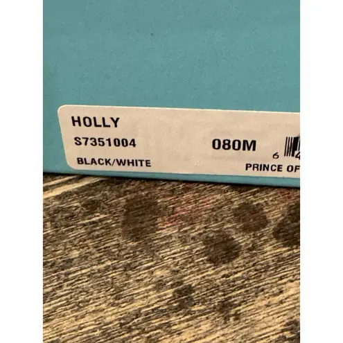 Kate Spade New York BLACK/WHITE Women's Holly Boots Size 8 Bow