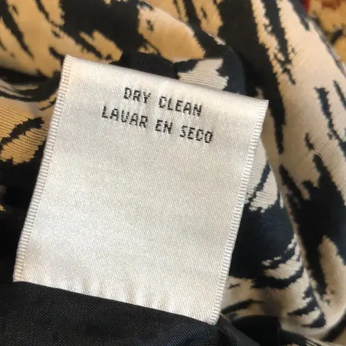 Chetta B Black and dark cream Houndstooth Dress fitted 4