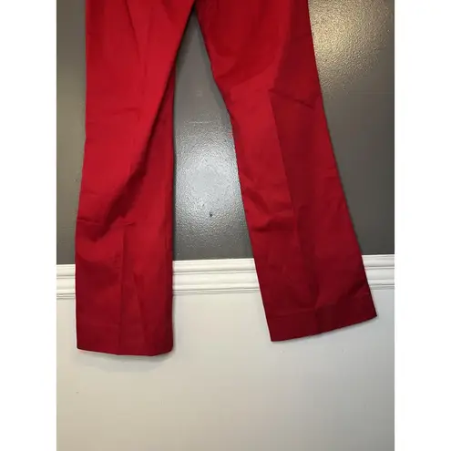 Dickies Girl Pants Womens 13 Red Bull Pant Mid Rise Boot Cut 33 Inseam NHH1011