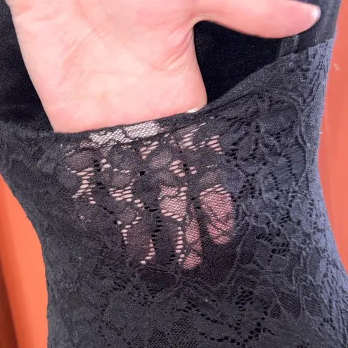 Free People  X Intimately Black Lace Shapewear Corset