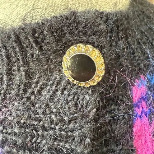 Vintage Amanda Smith Classic Mohair Blend Cardigan L Black Size L