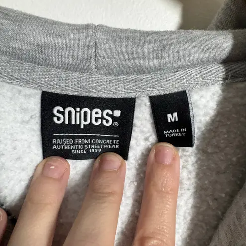 Snipes Sweatshirt Women M Gray Crop Gray Hoodie Streetwear Athleisure Casual Size M