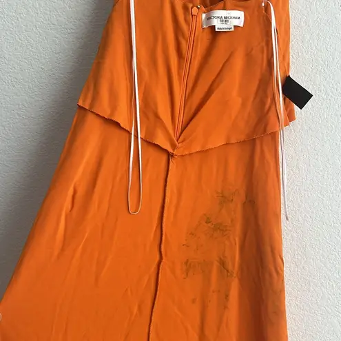 Victoria Beckham Dress in Burnt Orange, Size UK8 US4 Retail $1350