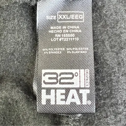 32 Degrees Heat  Suoersoft XXL Black Fleece Leggings Super Stretchy