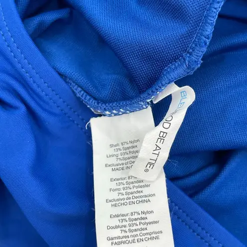 Bleu Rod Beattie Swimsuit Size 14 One Piece Shirred Ruched Cobalt Blue NWT Swim