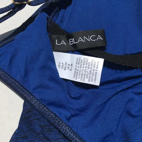 La Blanca Midnight Rain Twist Front Mio swimsuit