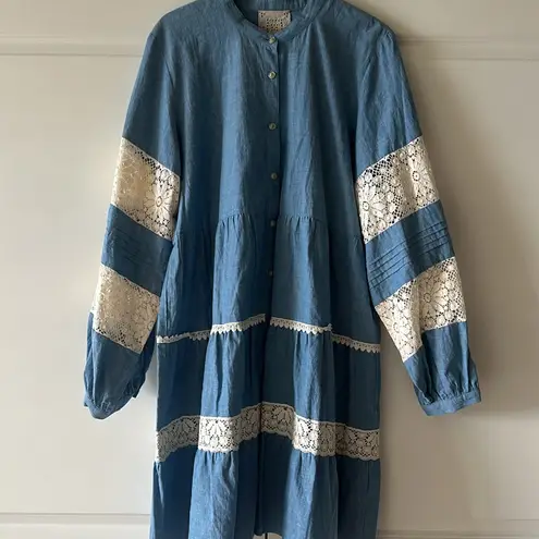 Johnny Was LAGUNA PIECED MINI DRESS