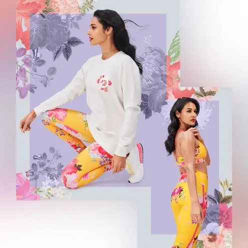 Peloton Floral Asian & Pacific Islander Heritage Collection Leggings Size XS