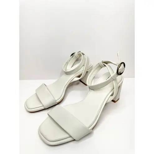 Nordstrom  Rack Sandals Womens Size 5.5 Bone Strappy Faux Leather
