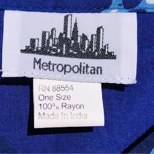 Metropolitan Batik caftan Blue OS Beach coverup Size undefined