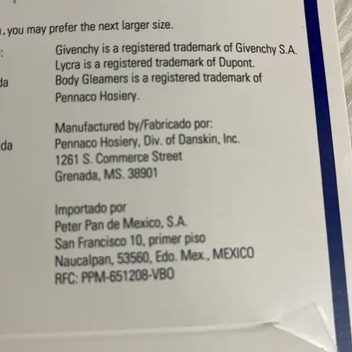 Givenchy Vintage Body Gleamers Shimmery Ultra Sheer Pantyhose Silver Fox Size C