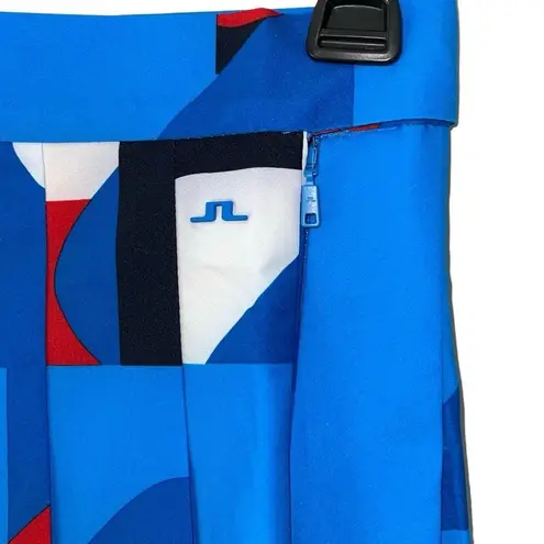 J. Lindeberg Womens Pleated Adina Print Golf Skirt Brilliant Blue Size XS NWT
