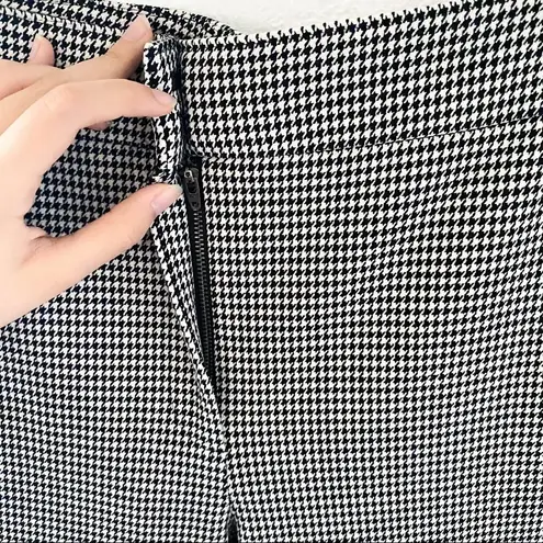 ALC Frank A.L.C. James Pants Houndstooth Cotton Blend Black Cream Size 18 NWT