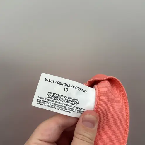 Gloria Vanderbilt NWT Amanda Coral High Rise Tapered Jeans Women’s Size 10