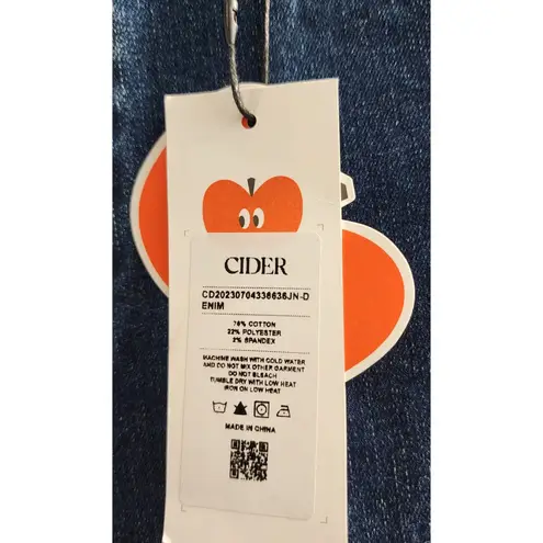 Cider Flare Leg Jeans Dark Wash Denim High Rise Bootcut Women's Size