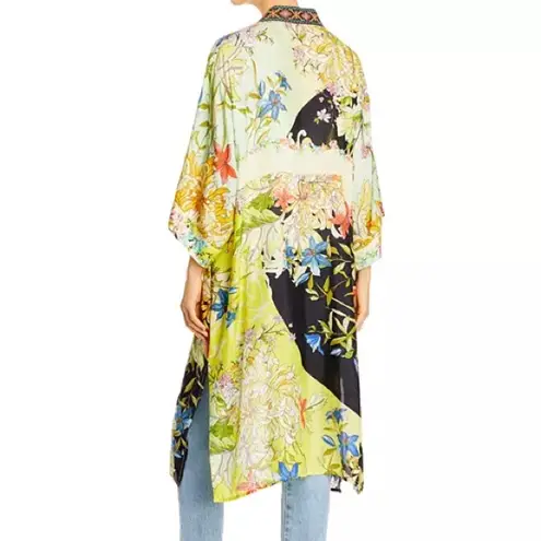 Johnny Was embroidered Tawney Long Silk
Kimono NWT RARE