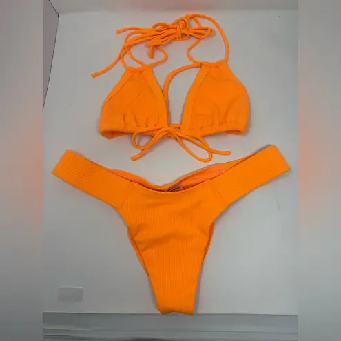 NWOT Montce Bikini Set Size Large Orange