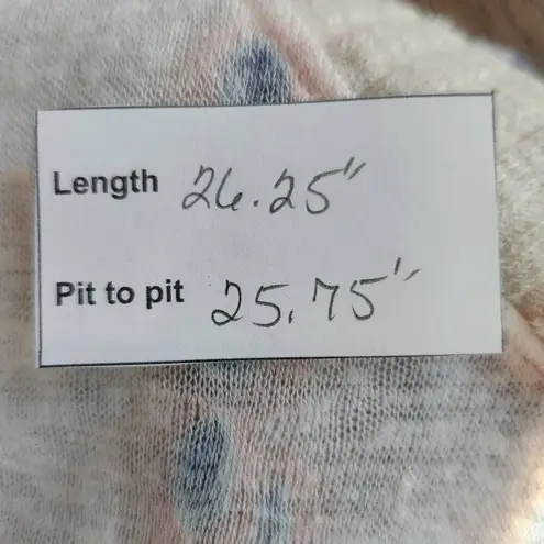 Maronie Dyed and Distressed Oversized Top Size Medium Blue