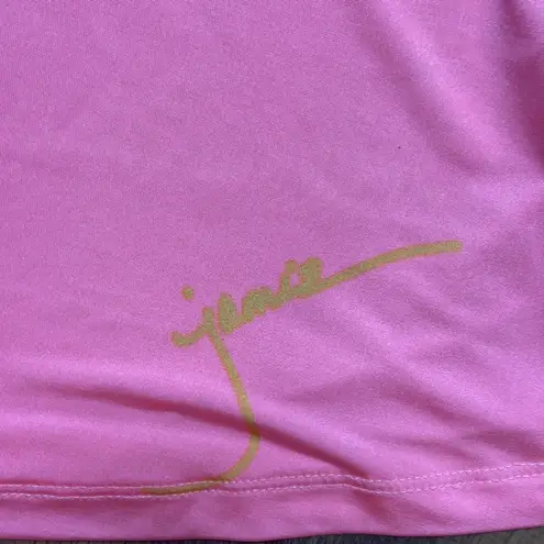 Jamie Sadock Womens Sleeveless Peak Golf Polo Top Size Medium Pink