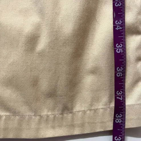 Vintage Land's End Light Yellow High Waisted Straight Leg Pants Size 10 Reg EUC