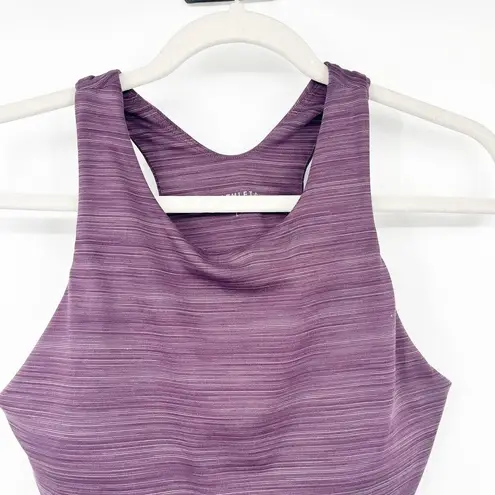 Athleta  Womens Conscious Space Dye Crop Shelf Bra Cropped Active Top Size L