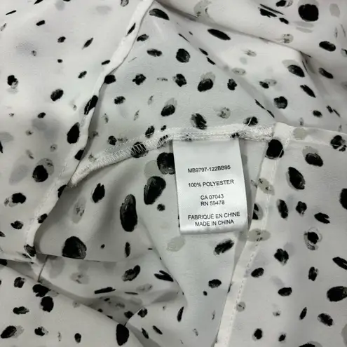 Rachel Zoe White Blouse Pleaded Neckline