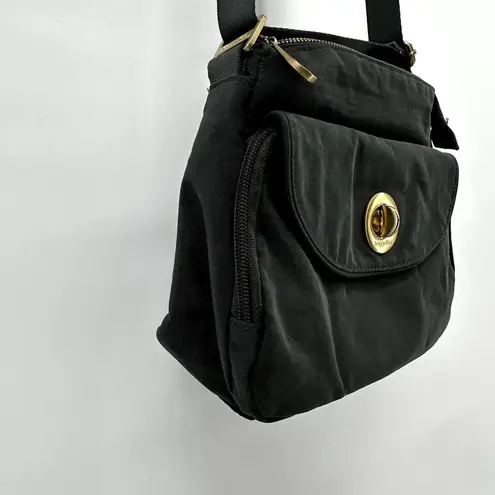 Baggallini  Provence Crossbody Bag Water Resistant Zip Adjustable Black One Size