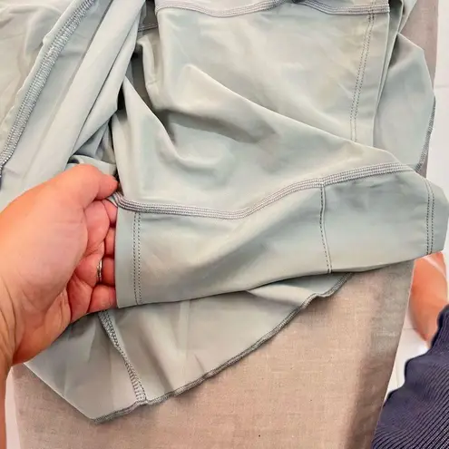 Stretchy Gray Shorts Lined Nylon Blend Tennis Skirt Skort Size Small