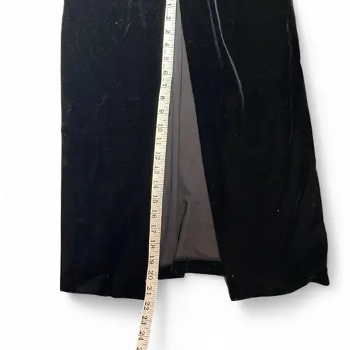 Vintage 90s Alchemy NY Black Velvet Backless Strappy Whimsigoth Dress Hoco Size undefined