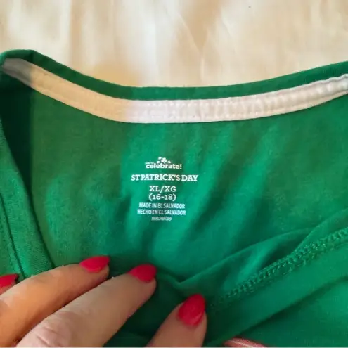 St. Patrick's Day Ready To Paddy Ladies Tee Shirt Women’s XL Parade Party Fun Green