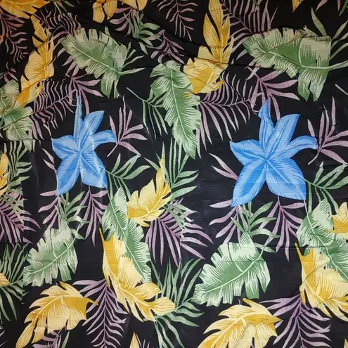 Yuna Floral Maxi Short Beach Tropical Botanical Sleeveless Dress SM High Low Size M