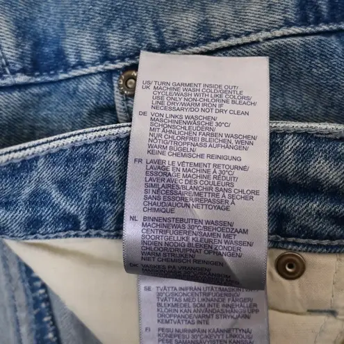 NYDJ Womens 24W High Waist Fray Hem Crop Slim Bootcut Lift Tuck Technology Jeans