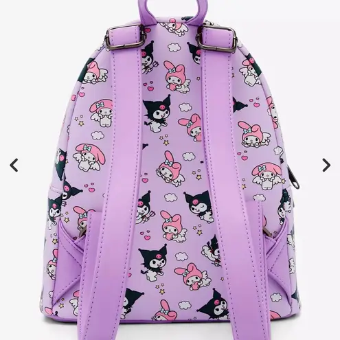 Lounge Fly NWT Sanrio Kuromi and My Melody mini Backpack purple purse bag