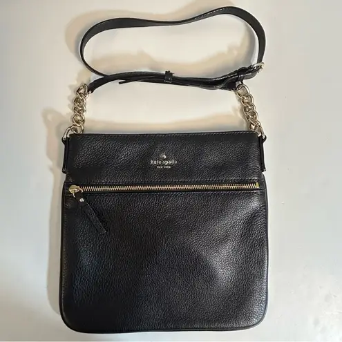 Kate Spade  Cobble Hill Ellen Black Leather Crossbody Bag