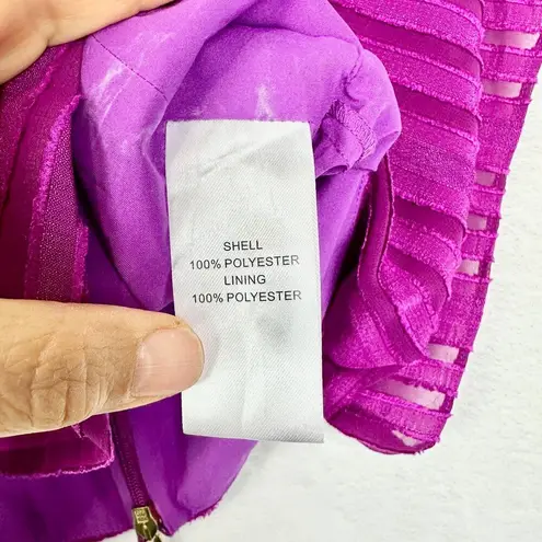 Anna Cate Batwing Top Size Small Fuschia Pink V