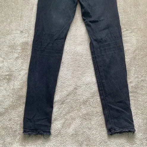 KanCan Black Mid Rise Distressed Knees Zipper Fly Jeans Size undefined