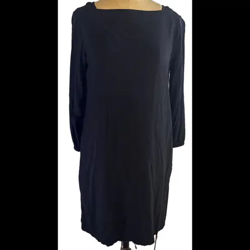Gap  Classic Little Black Dress Long Business Sleeve Designer Preppy Casual NWT