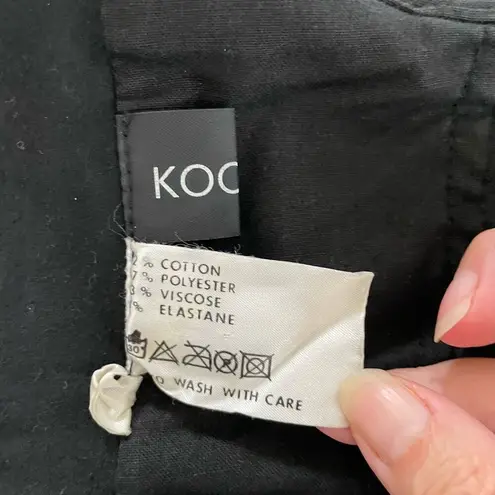 Kookai Black Satin Jacquard Bustier Top Mon Wife $100 S M